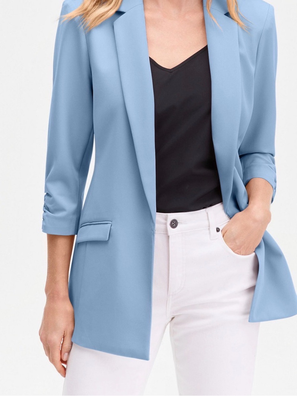 INC International Concepts Light Blue Women's Blazer XXL